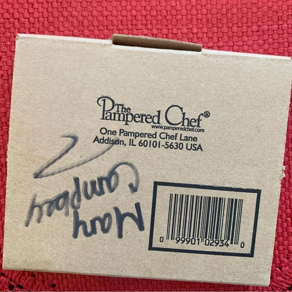 Pampered Chef Patriotic Heart Stoneware